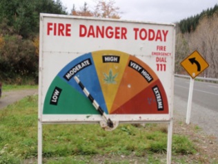 New Zealand Fire Danger scale